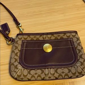 Coach Monogram Wristlet